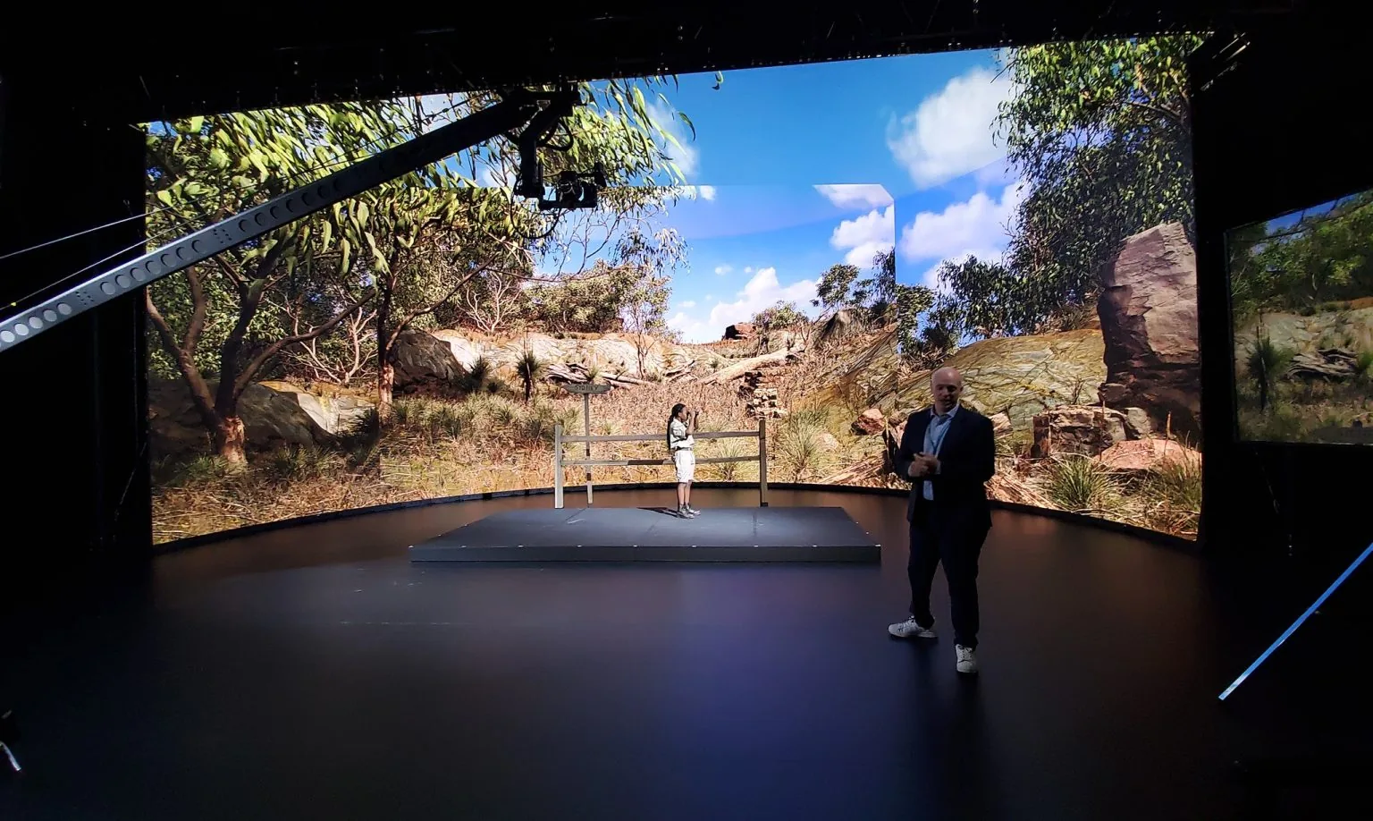 Virtual production soundstage